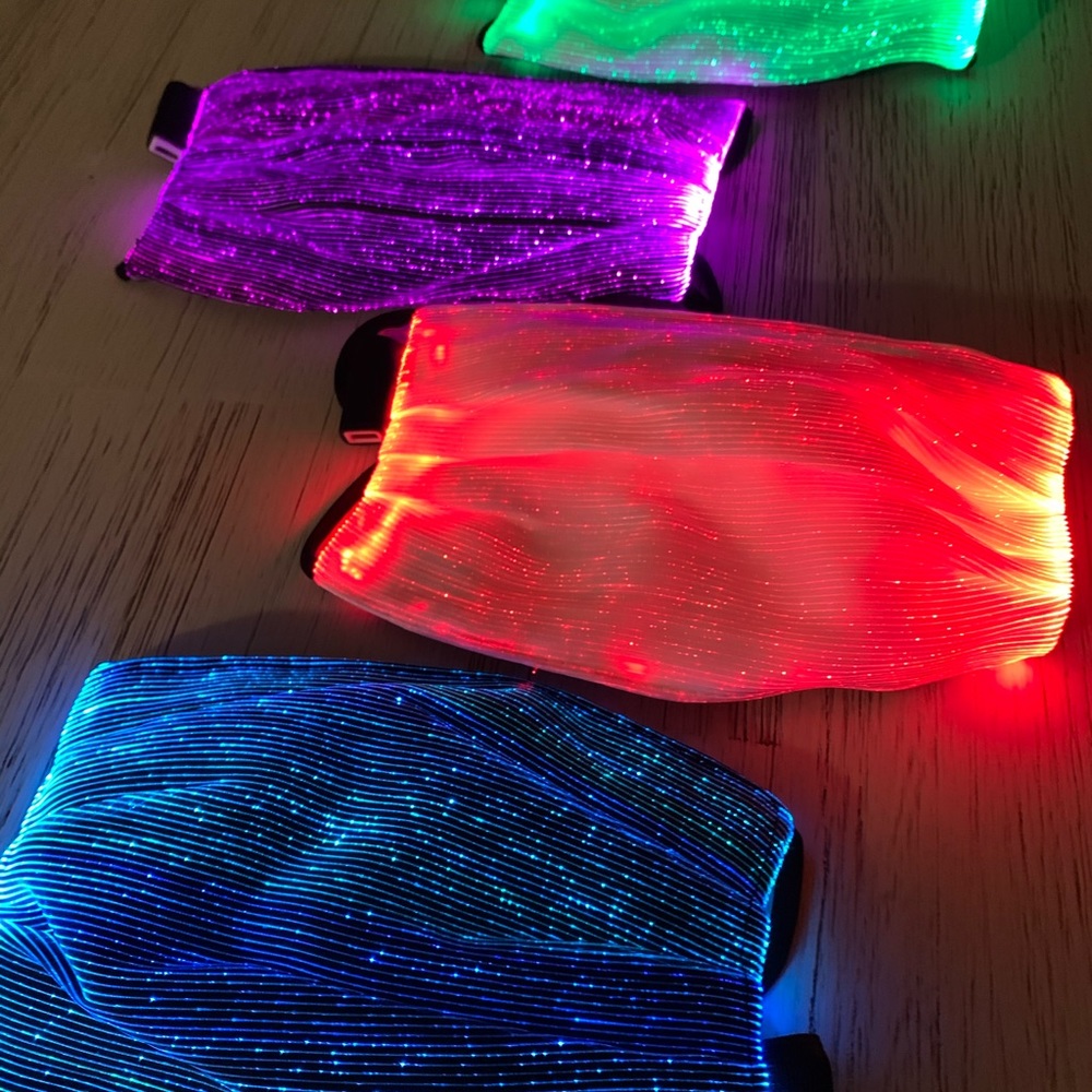 New LED Light Up Flashing Face Mask